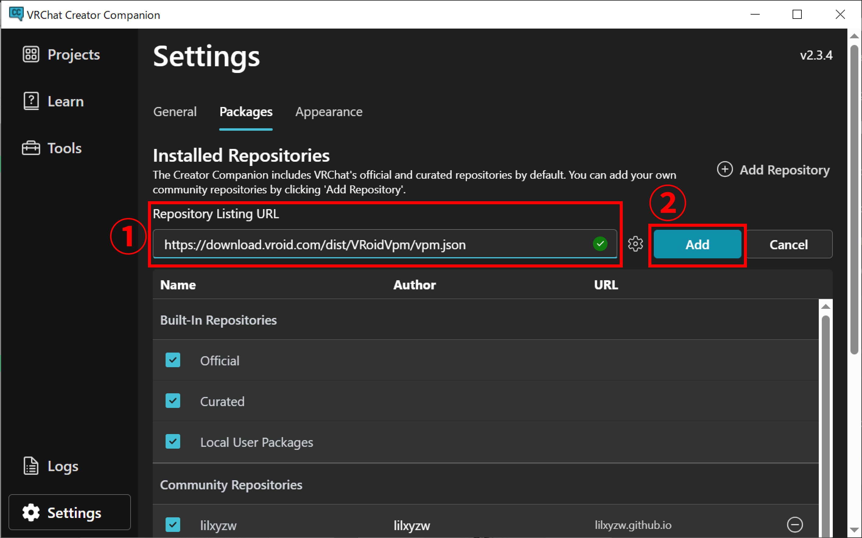 XWear Packagerのインストール方法 – VRoid ヘルプ