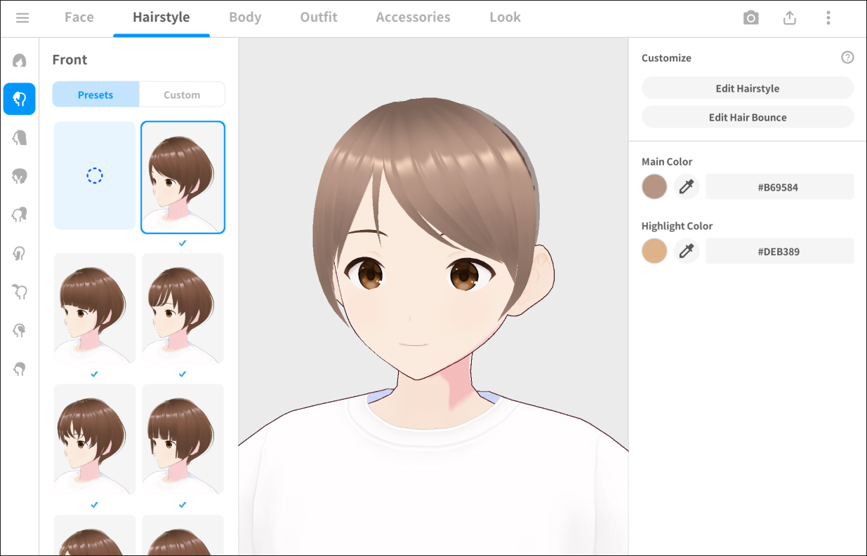How to Apply Hairstyle Items – VRoid FAQ