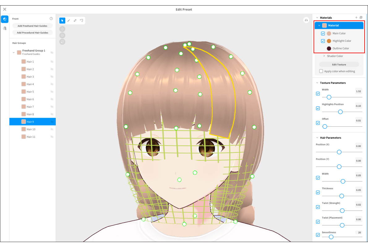 How To Edit Hair Color And Texture material VRoid FAQ